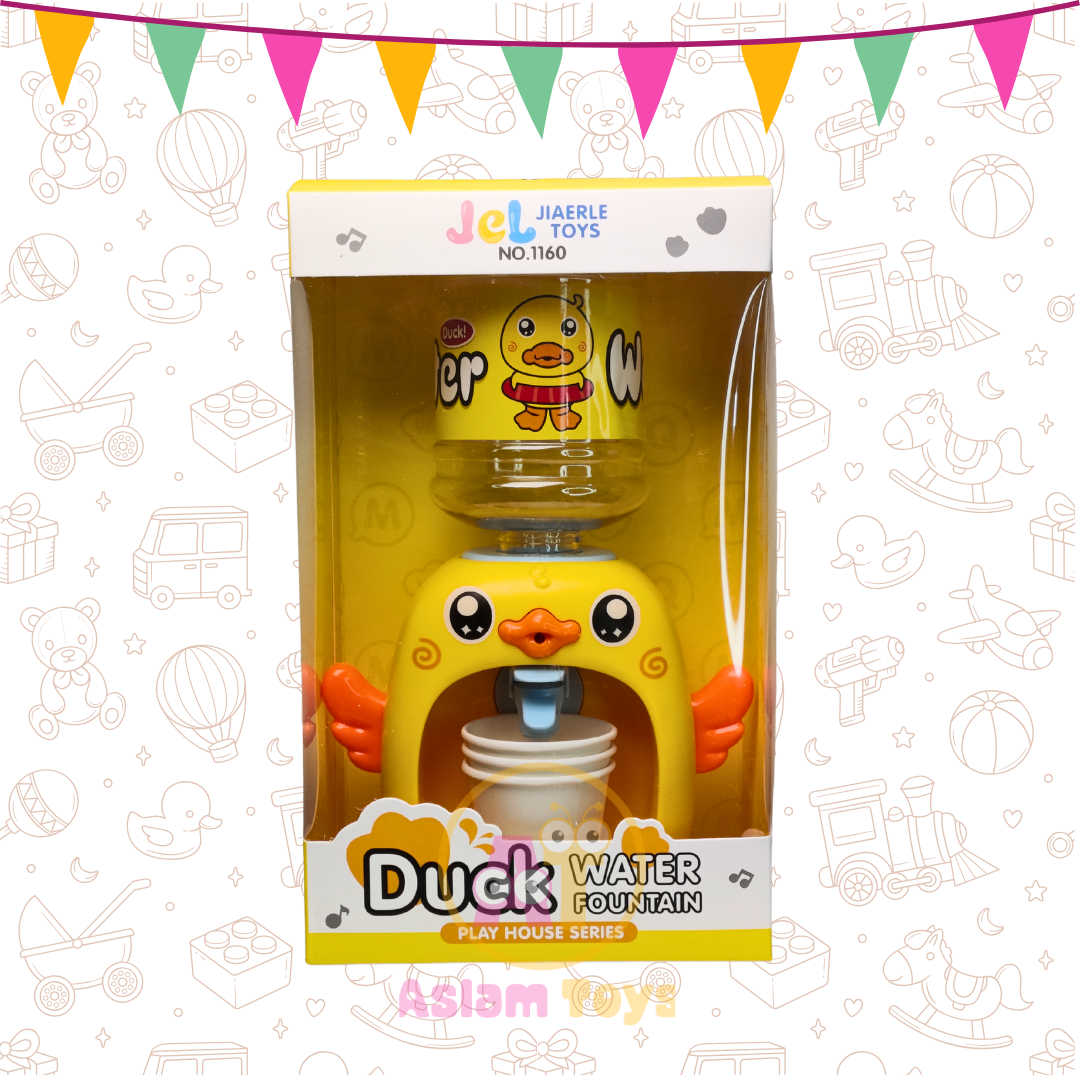 Duck Water Fountain – Play House Series Toy Dispenser with Music & Cups