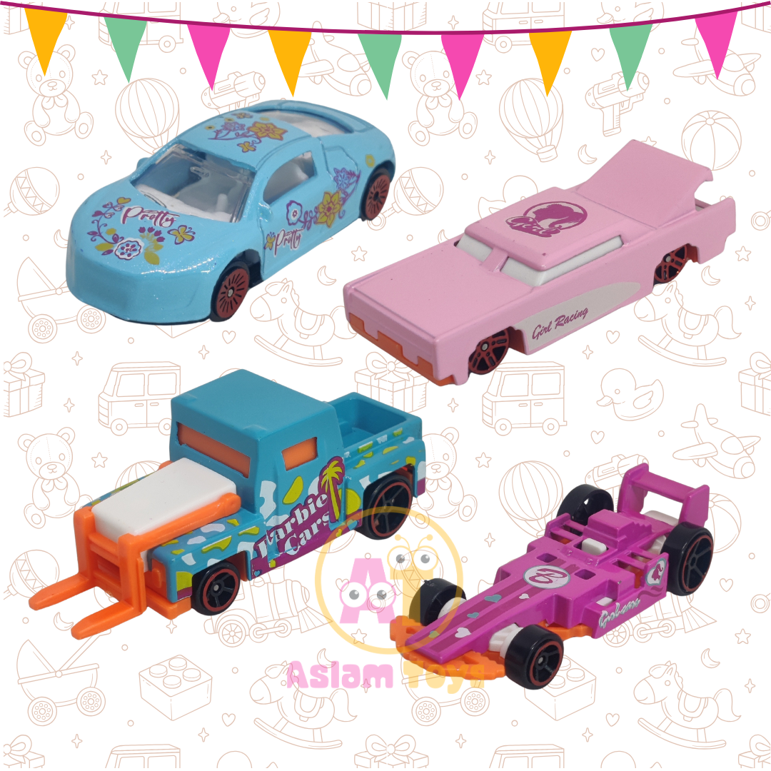 Fashion Girl™ Die-Cast Car Set – Learn &amp; Play with 10 Stylish Mini Vehicles