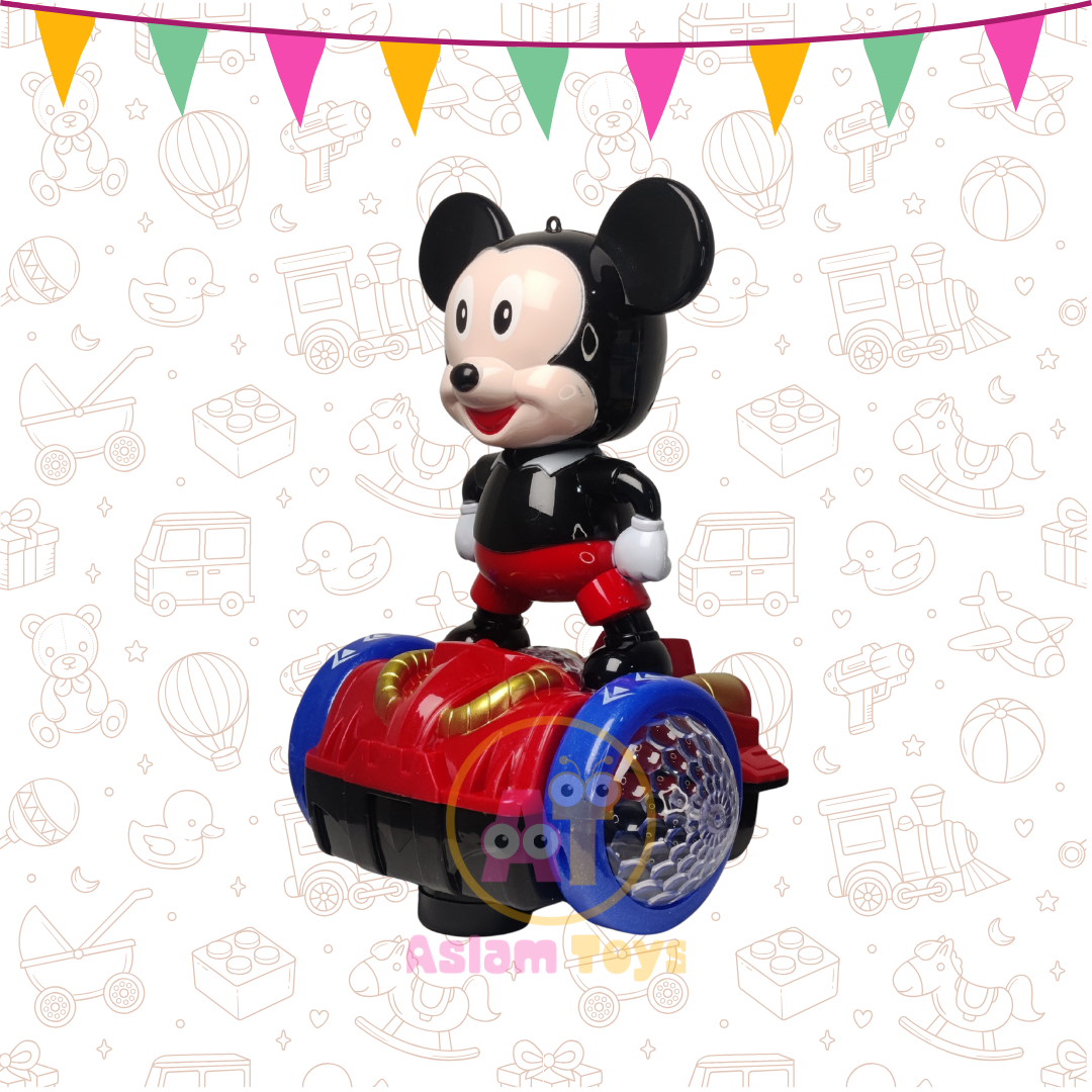 Mickey Mouse 3D Lights FUN Vehicle – Musical Omni-Directional Toy Car