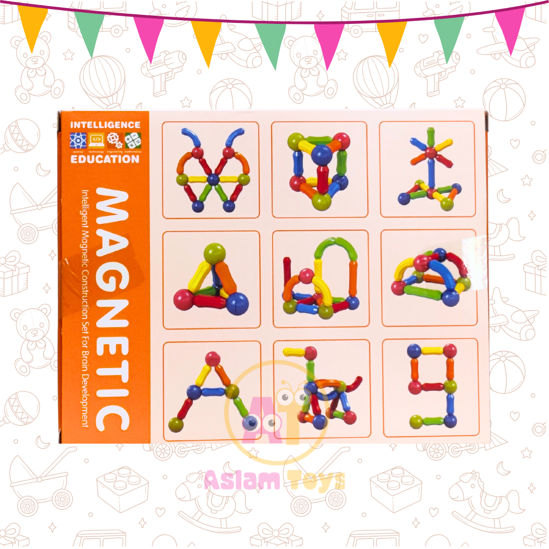 MAGNETIC Construction Set – 25-Piece Brain Development Toy for Ages 3+